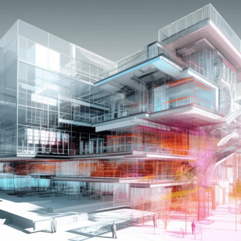 Modern 3D wireframe